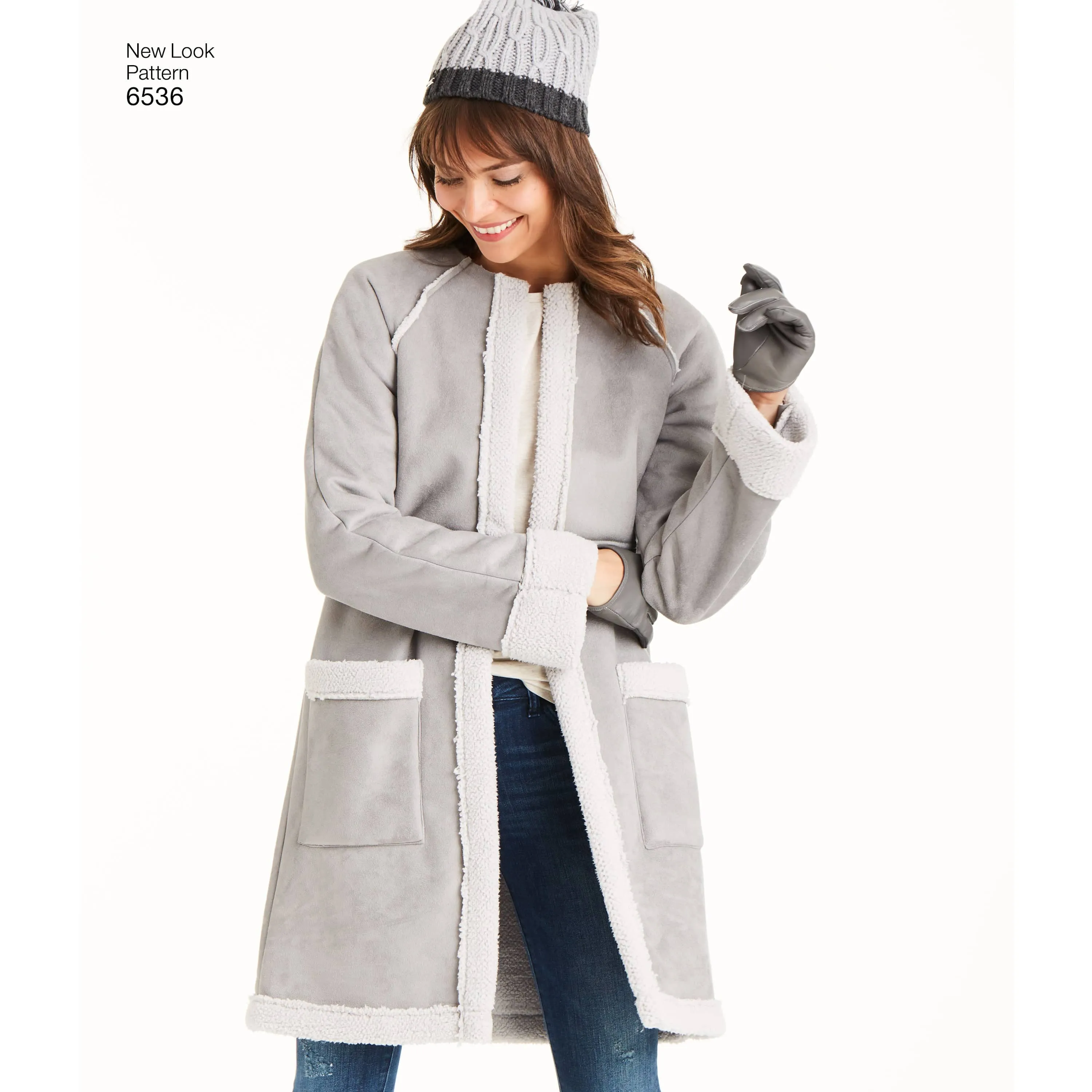 6536 New Look Pattern 6536 Women's Easy Coat in Two Lengths