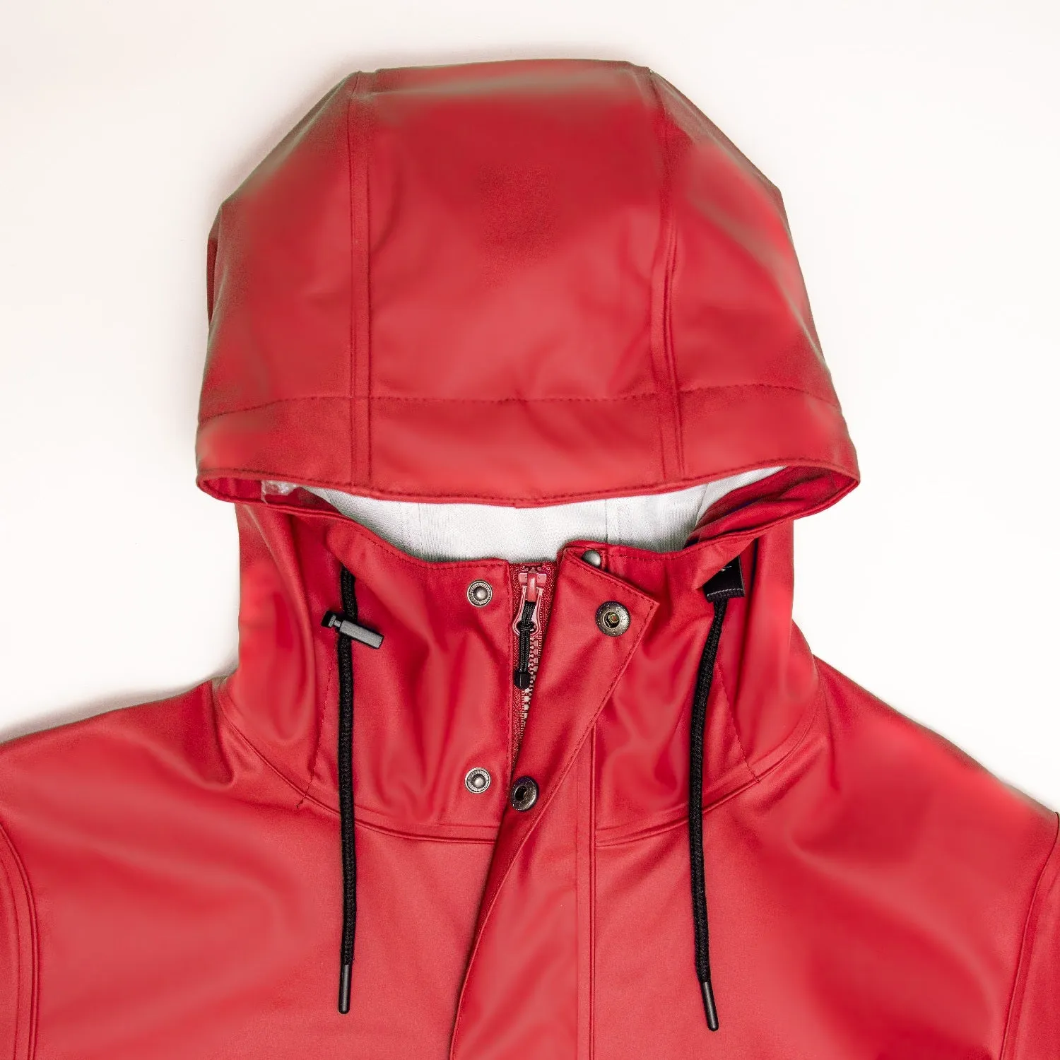 Adults Red PU Splash Coat