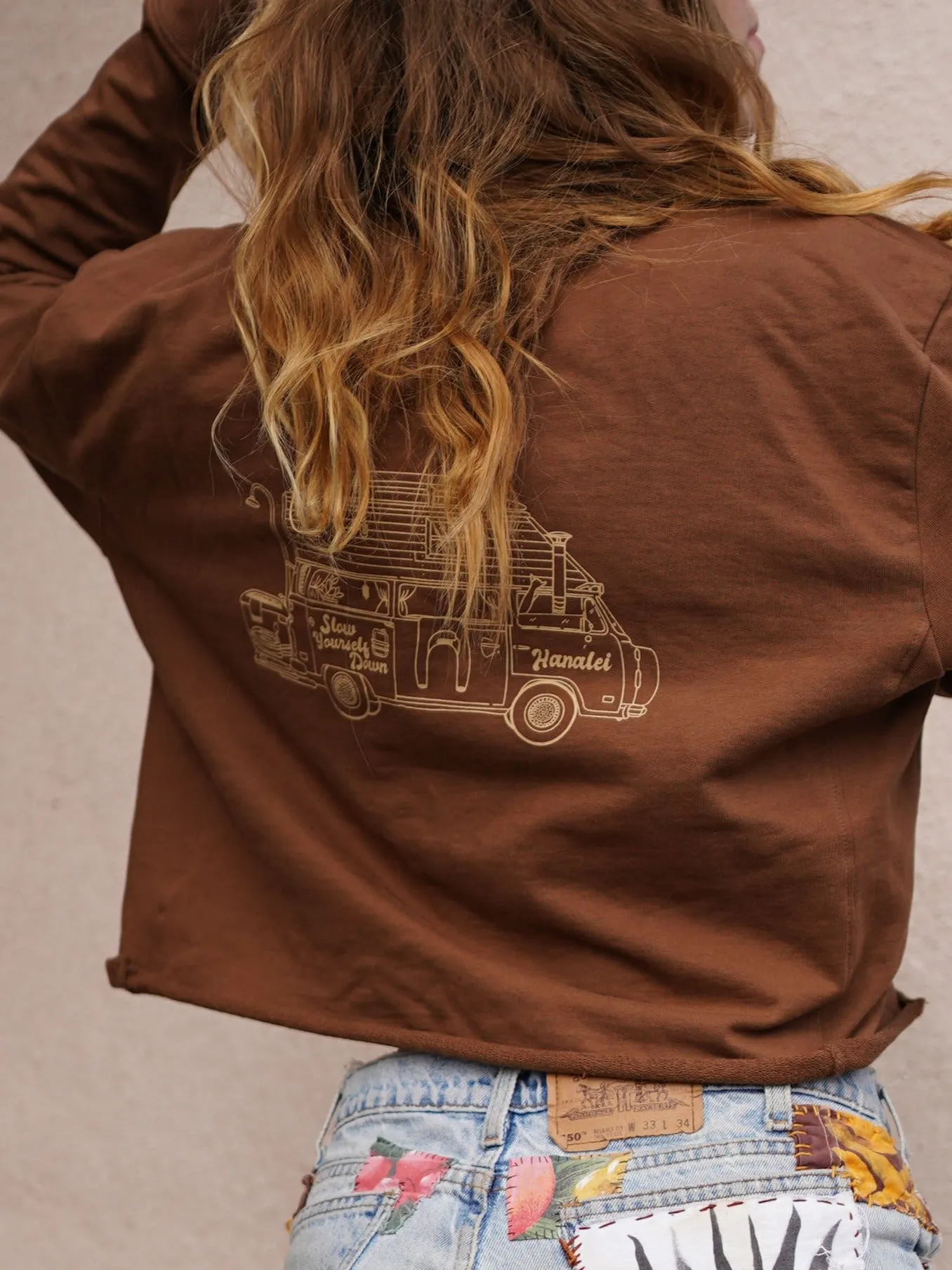 Adventure Van Crop Sweater