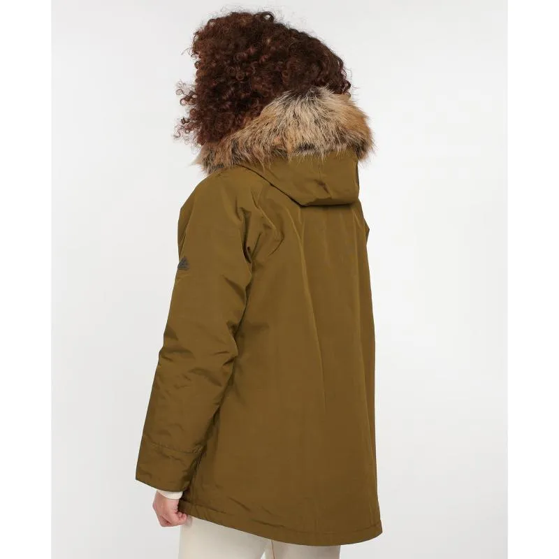 Barbour Warkworth Ladies Waterproof Jacket - Nori Green/Dusky Green