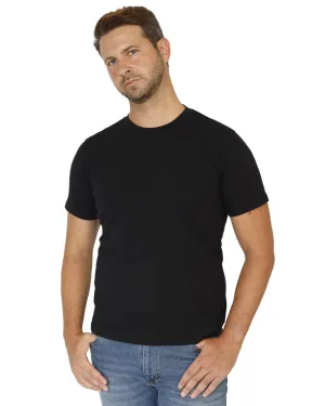 Black Cotton Crew Neck T-Shirt