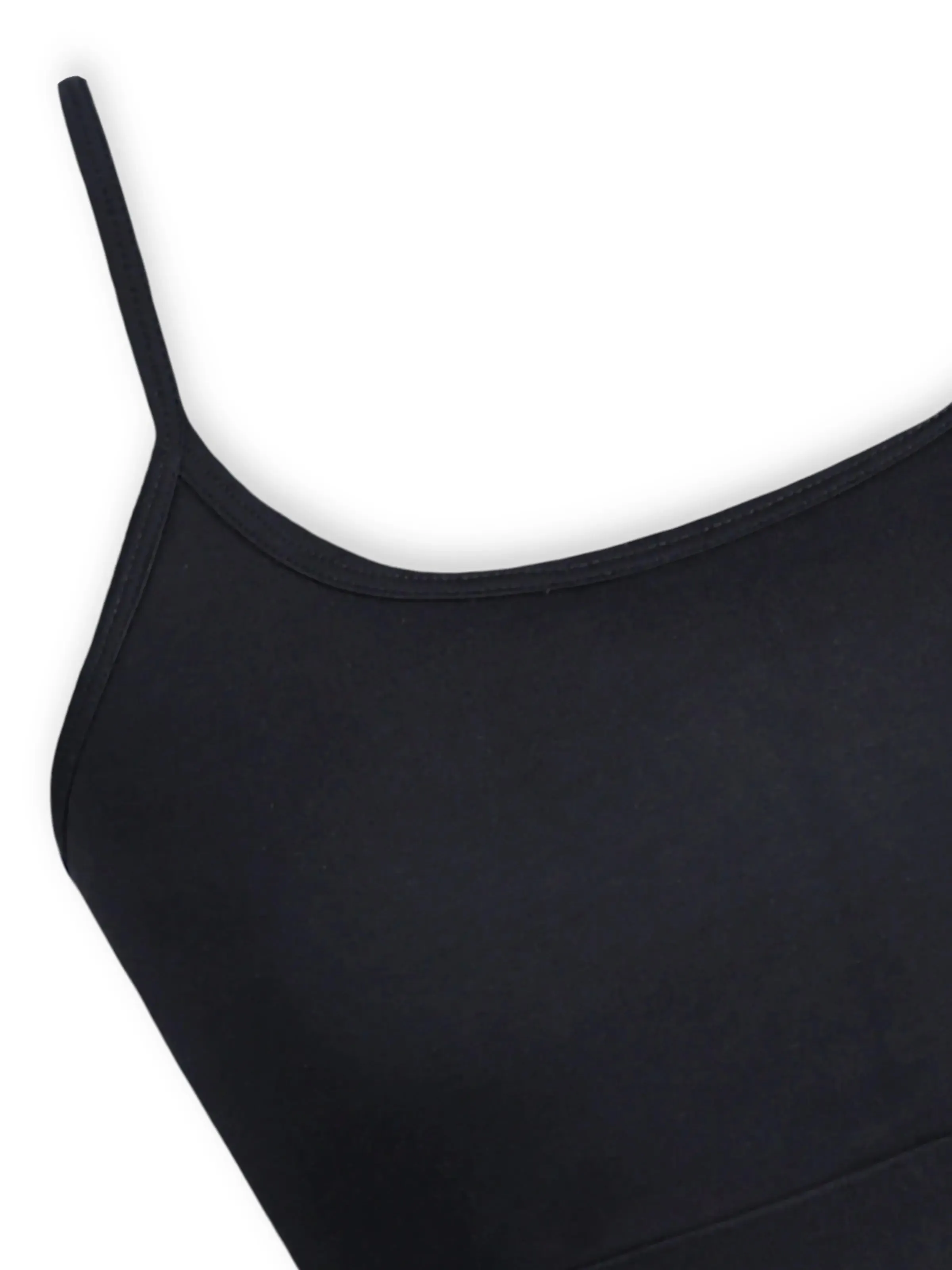 Black High Coverage Cotton Padded Camisole Bra with Adjustable Strap Pack-of-1