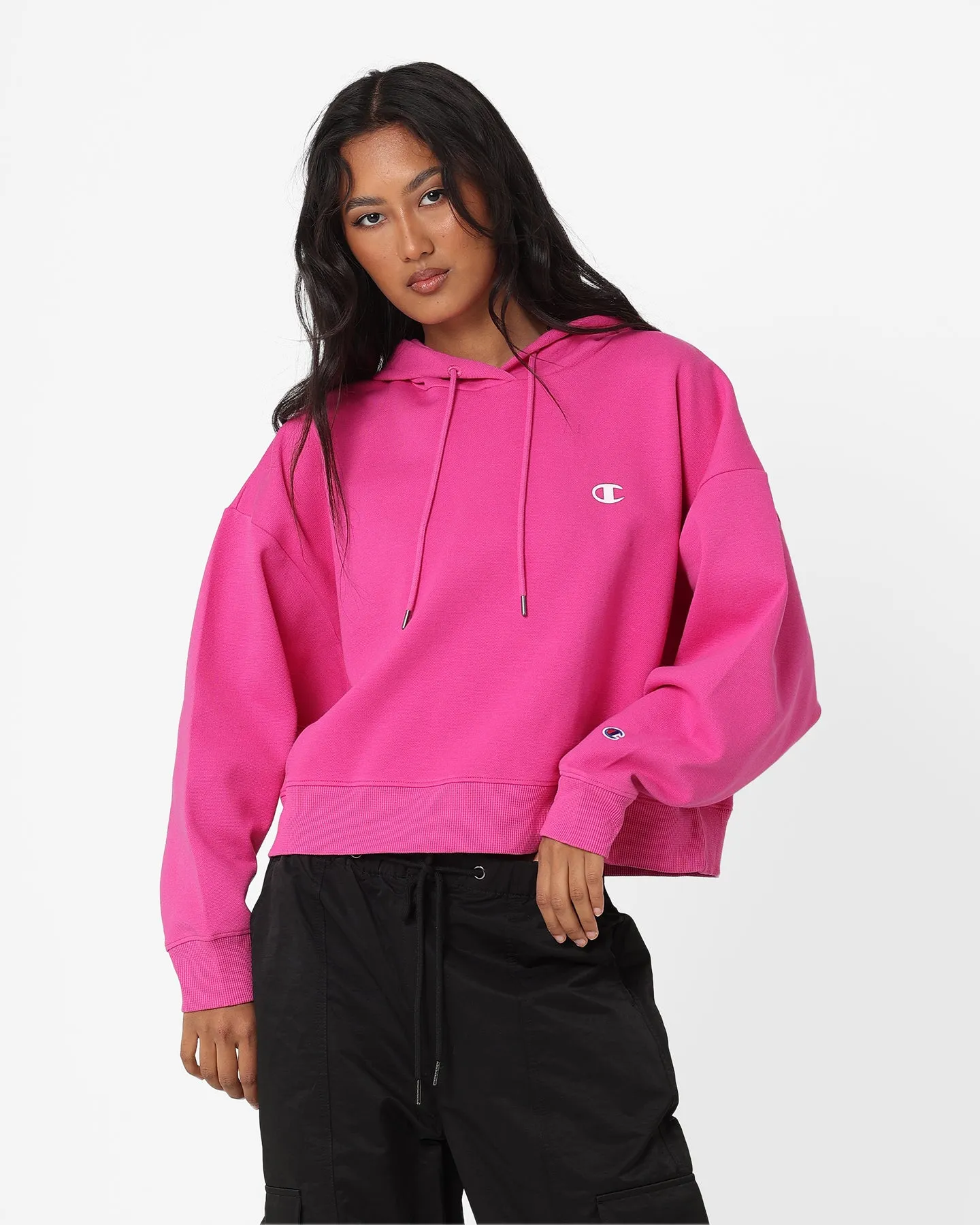 Champion Women's Rochester Base Hoodie Peony Parade Pink