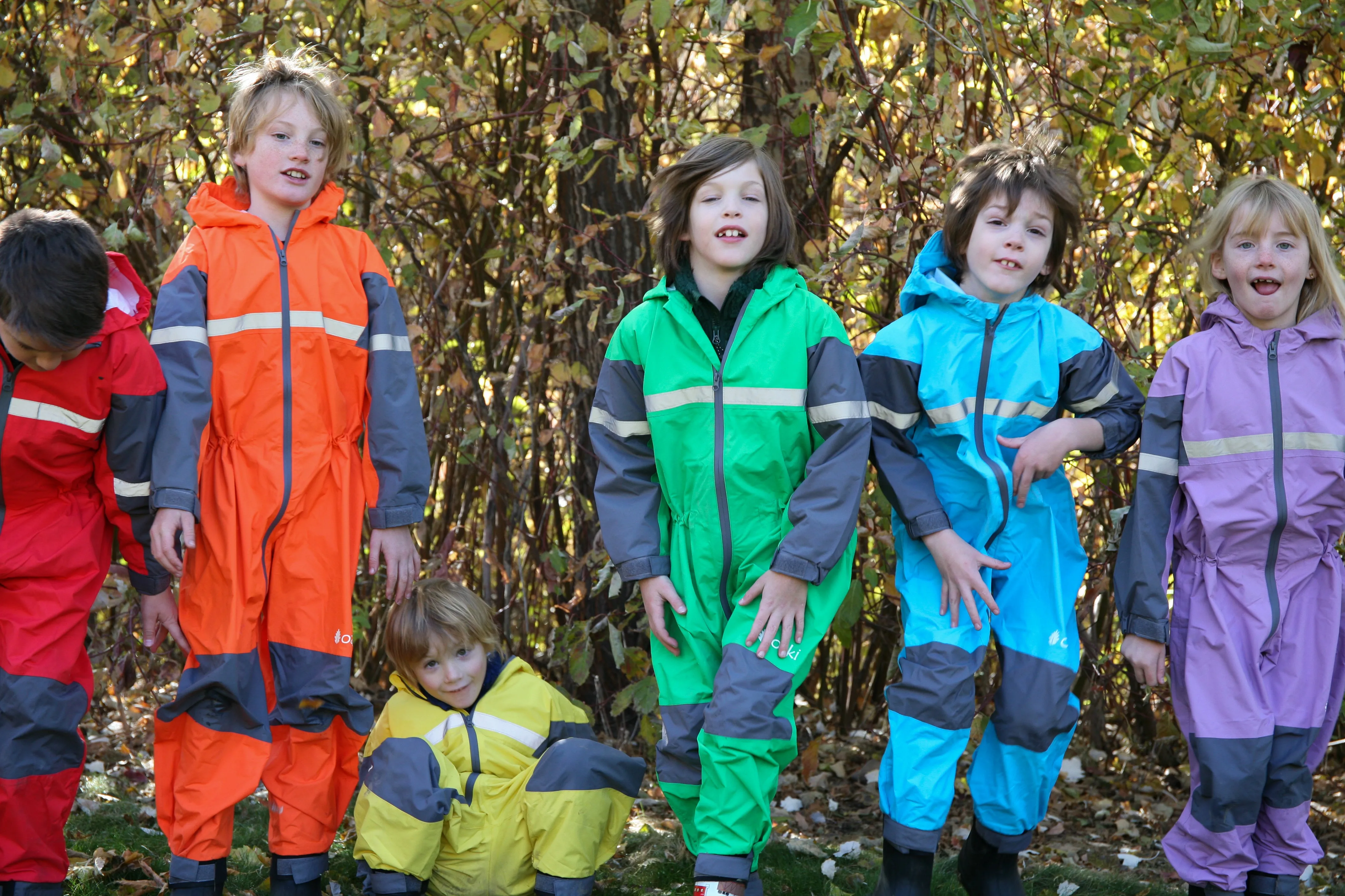 Children's Rain/Trail Suit, Fiery Red