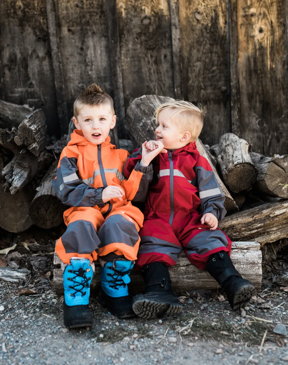 Children's Rain/Trail Suit, Fiery Red