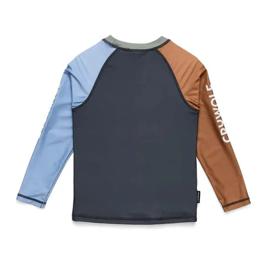 CRYWOLF - RASH VEST: OCEAN GREY COMBO