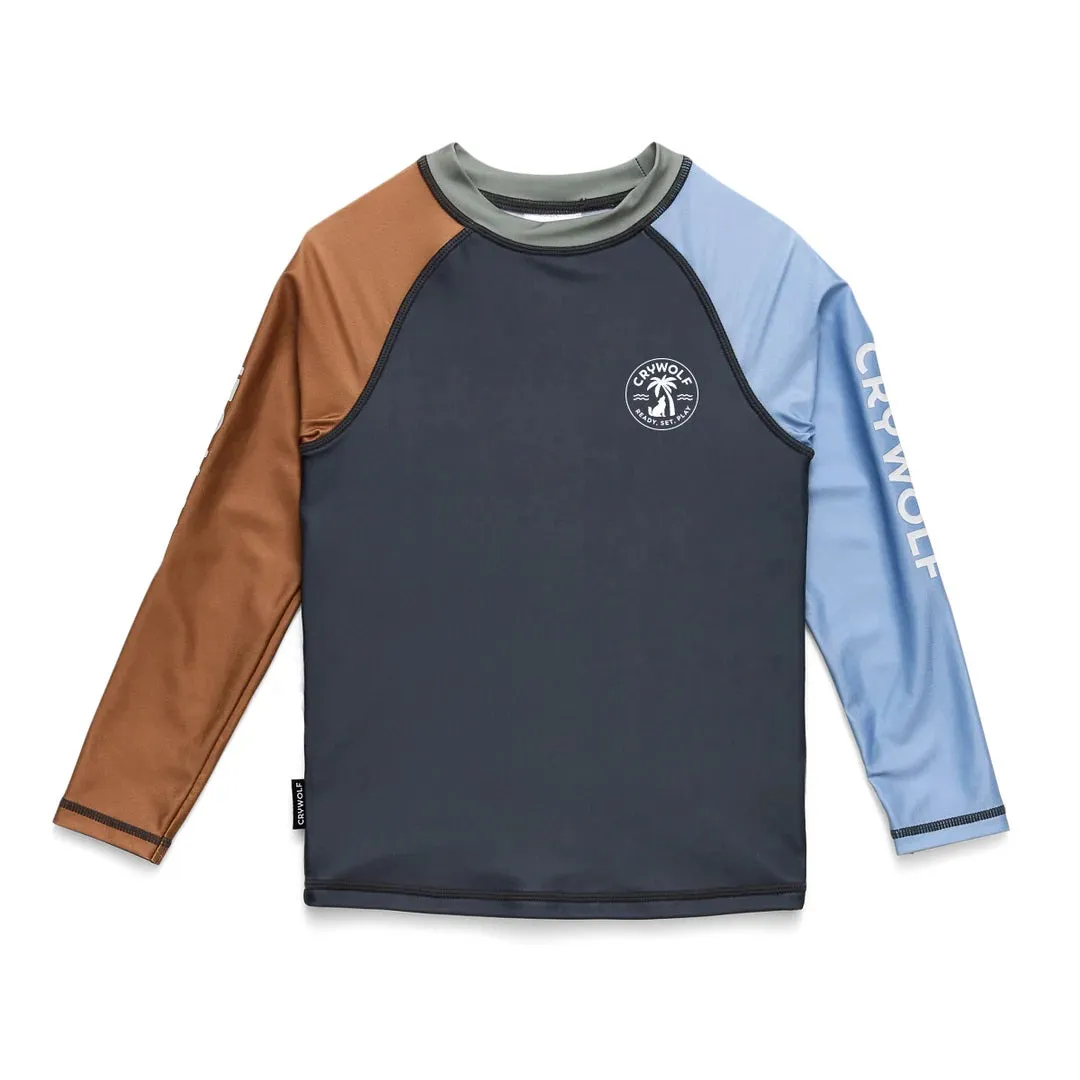 CRYWOLF - RASH VEST: OCEAN GREY COMBO