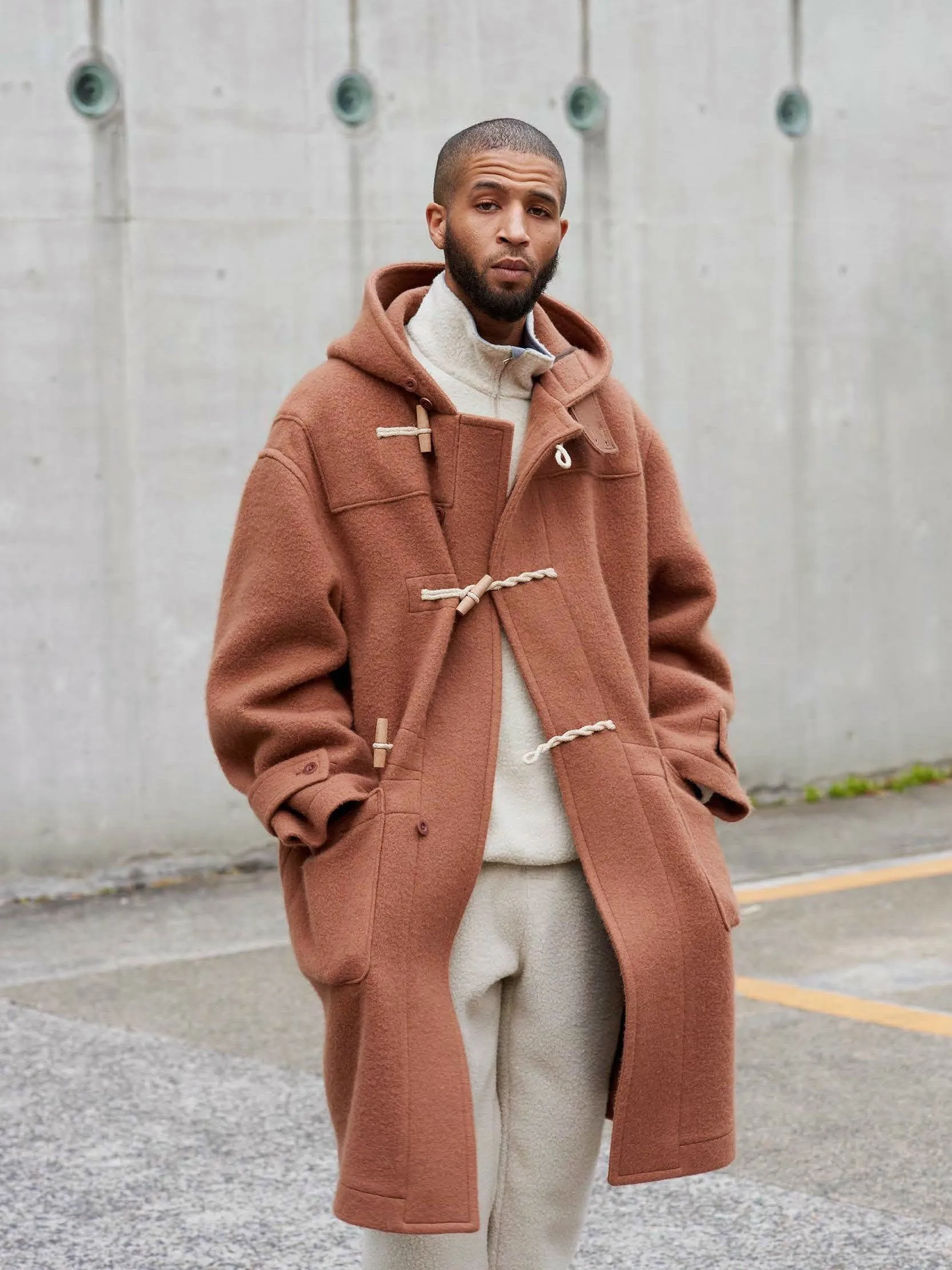 Duffle Coat - Red Brown