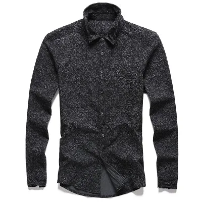 Floral Print Casual Cotton Long Sleeve Shirt #S2002