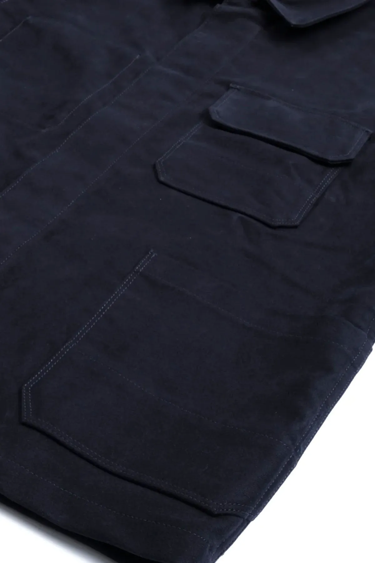 Freenote Cloth - CC-1 Moleskin Chore Coat in Navy