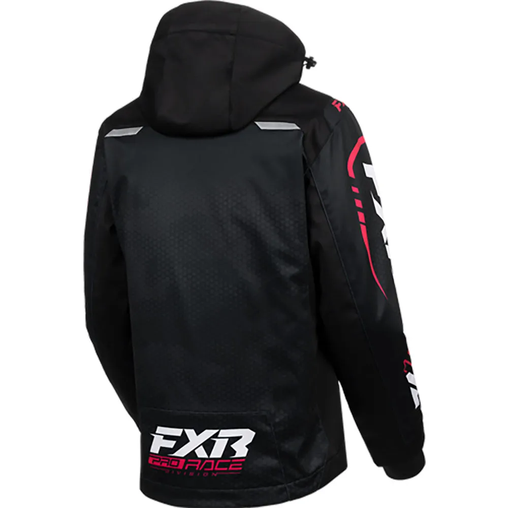 FXR Womens RRX Snowmobile Jacket Black Hex/Razz