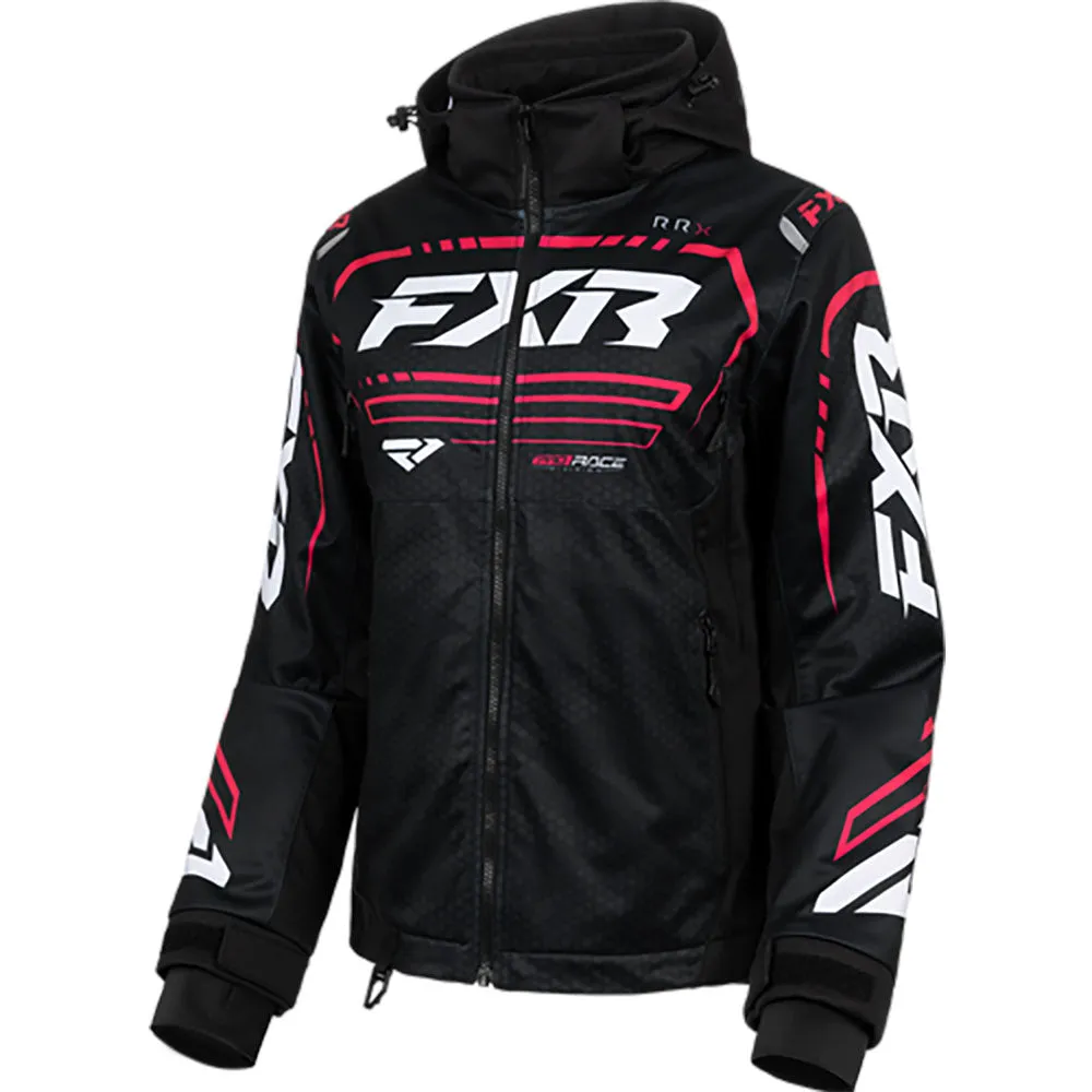 FXR Womens RRX Snowmobile Jacket Black Hex/Razz