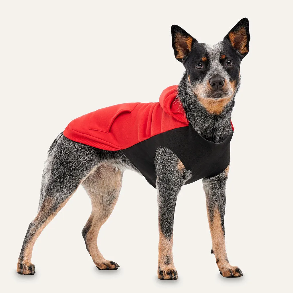 Goo-eez Hoodie Fleece Kangaroo For Dogs, Red