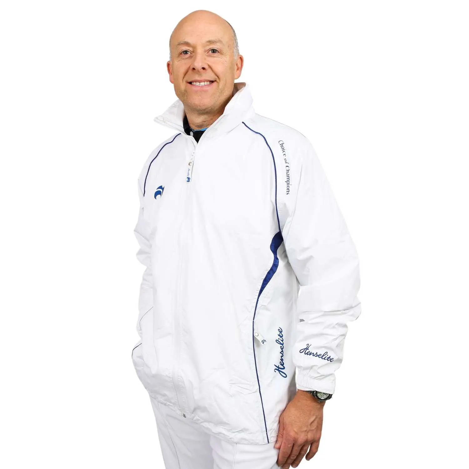 Henselite Choice of Champions Waterproof Jacket Blue Trim