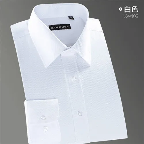 High Quality Stripe Twill Long Sleeve Shirt #XW1XX