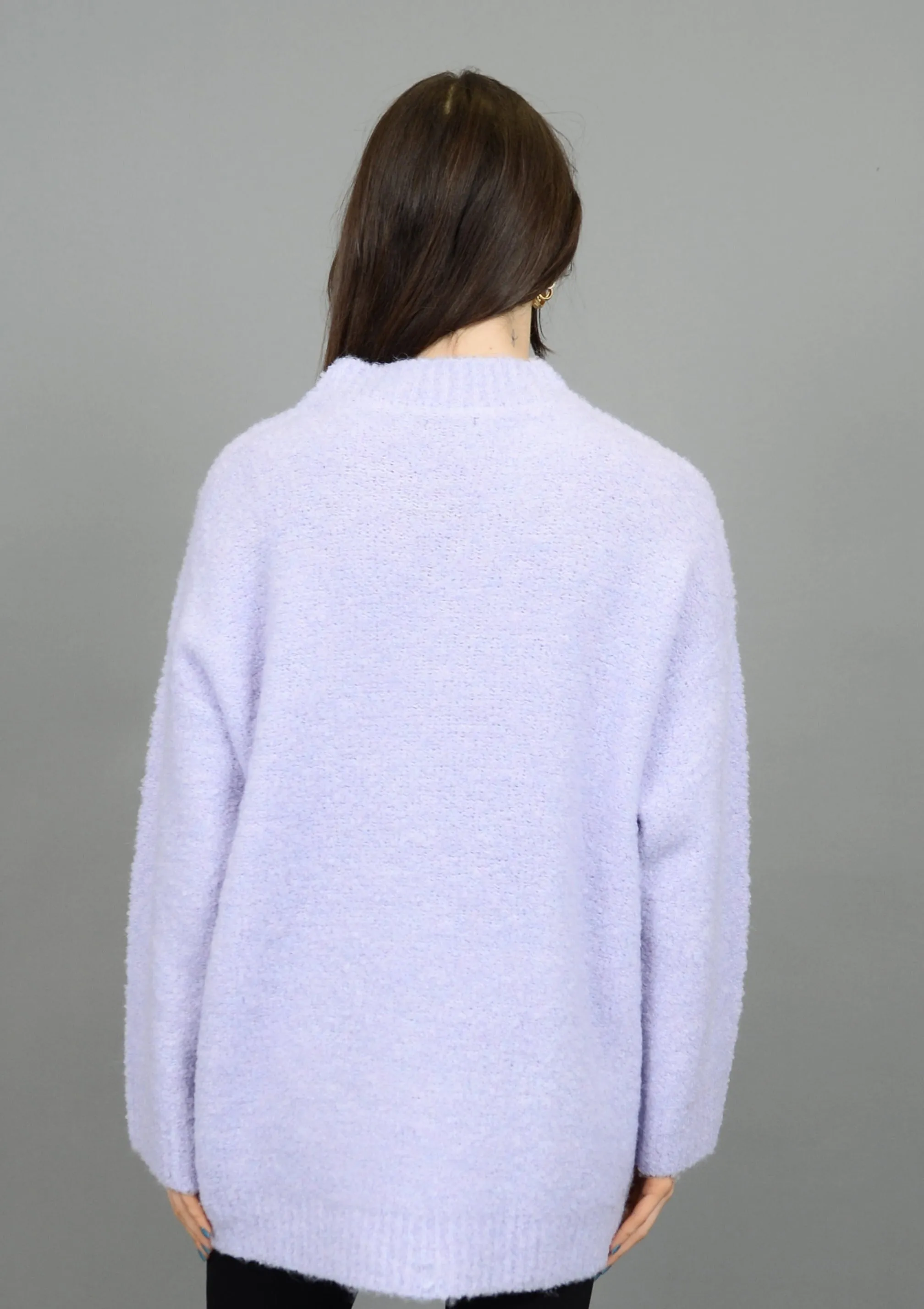 Hripsime Long Sleeve V-Neck Pull-Over | Lilac