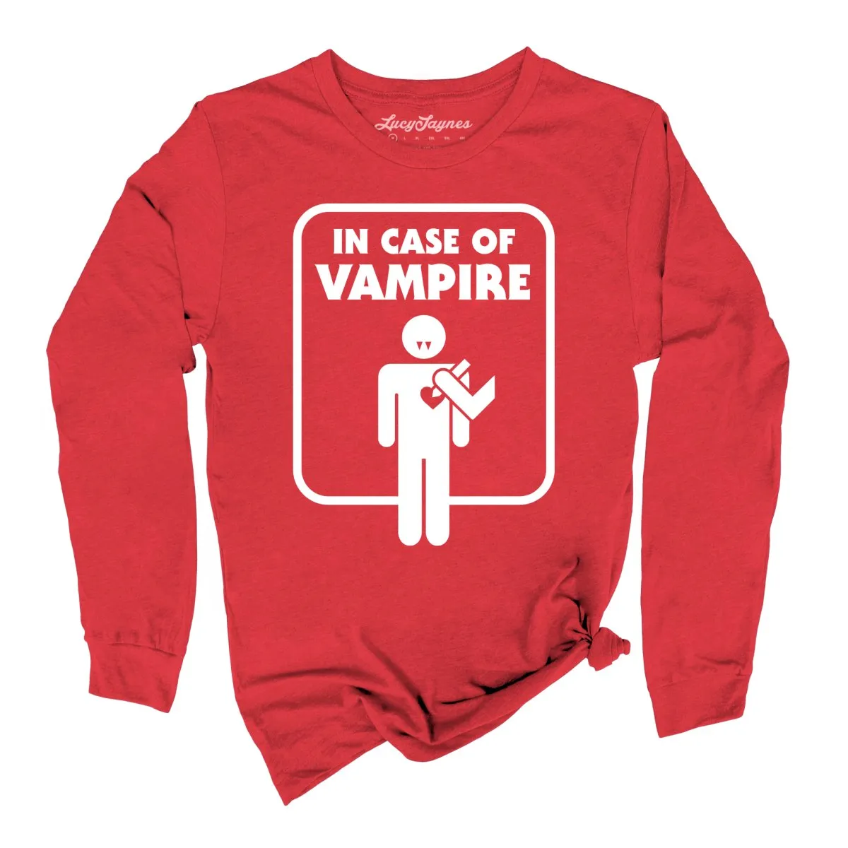 In Case of Vampire Long Sleeve Tee