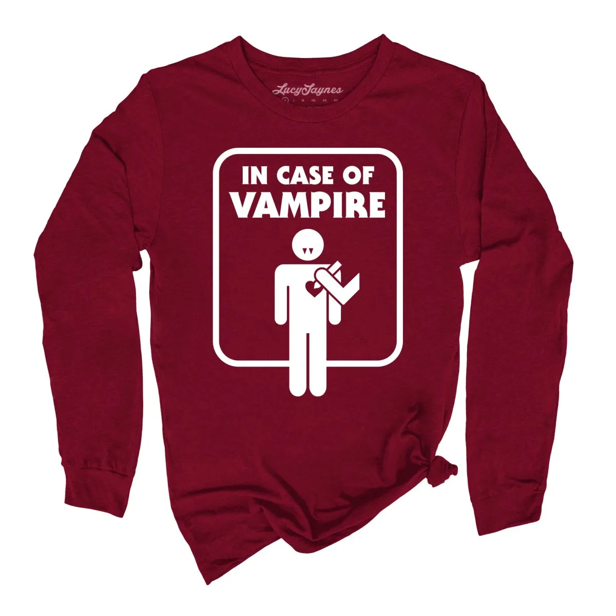 In Case of Vampire Long Sleeve Tee