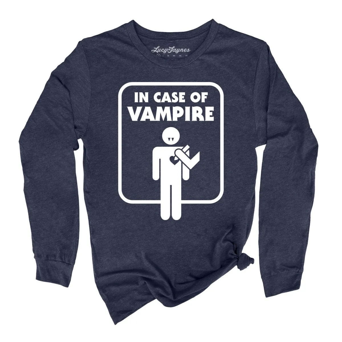 In Case of Vampire Long Sleeve Tee