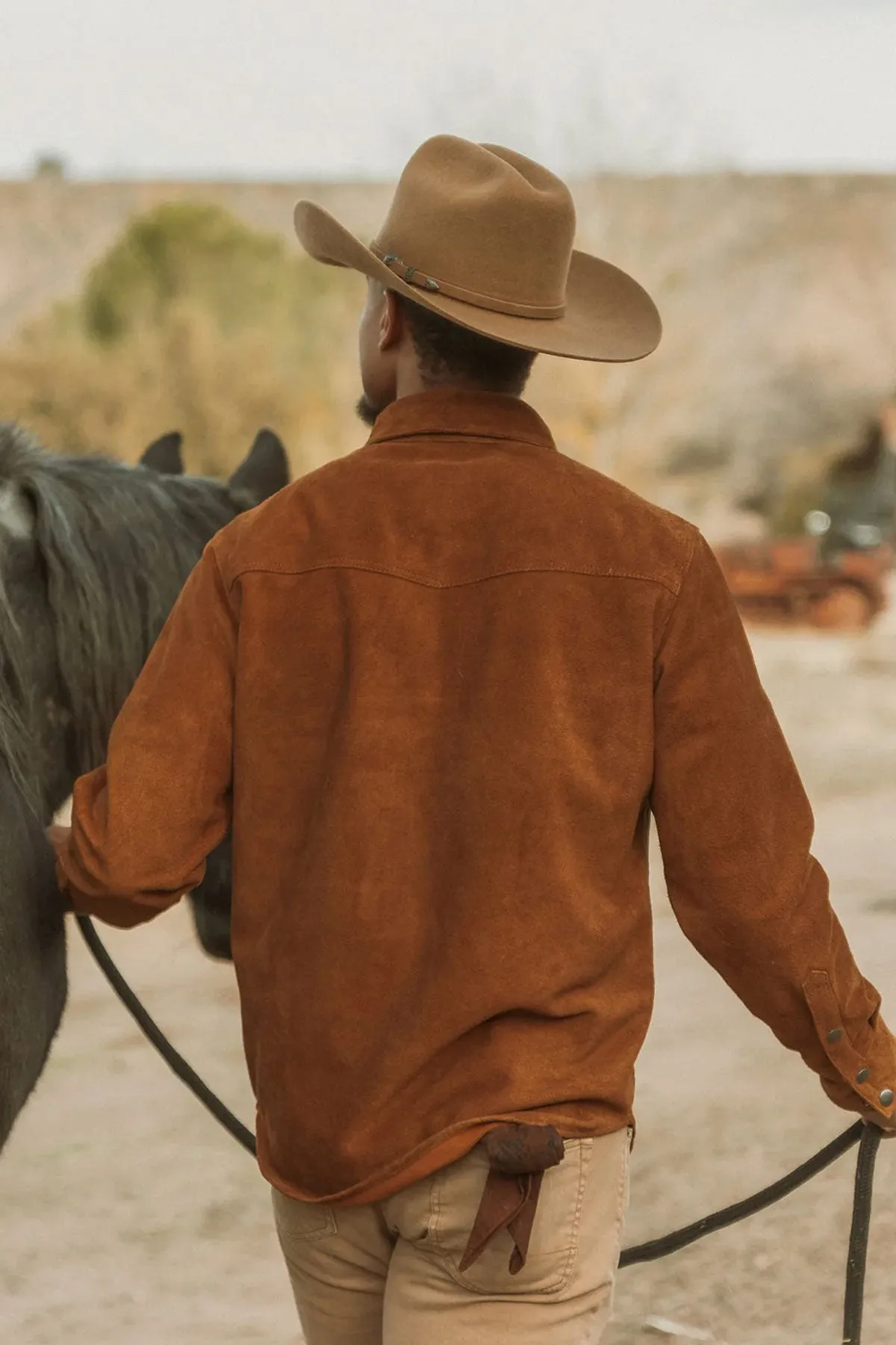 Iron And Resin - Buffalo Suede Fenceline Shirt Jacket