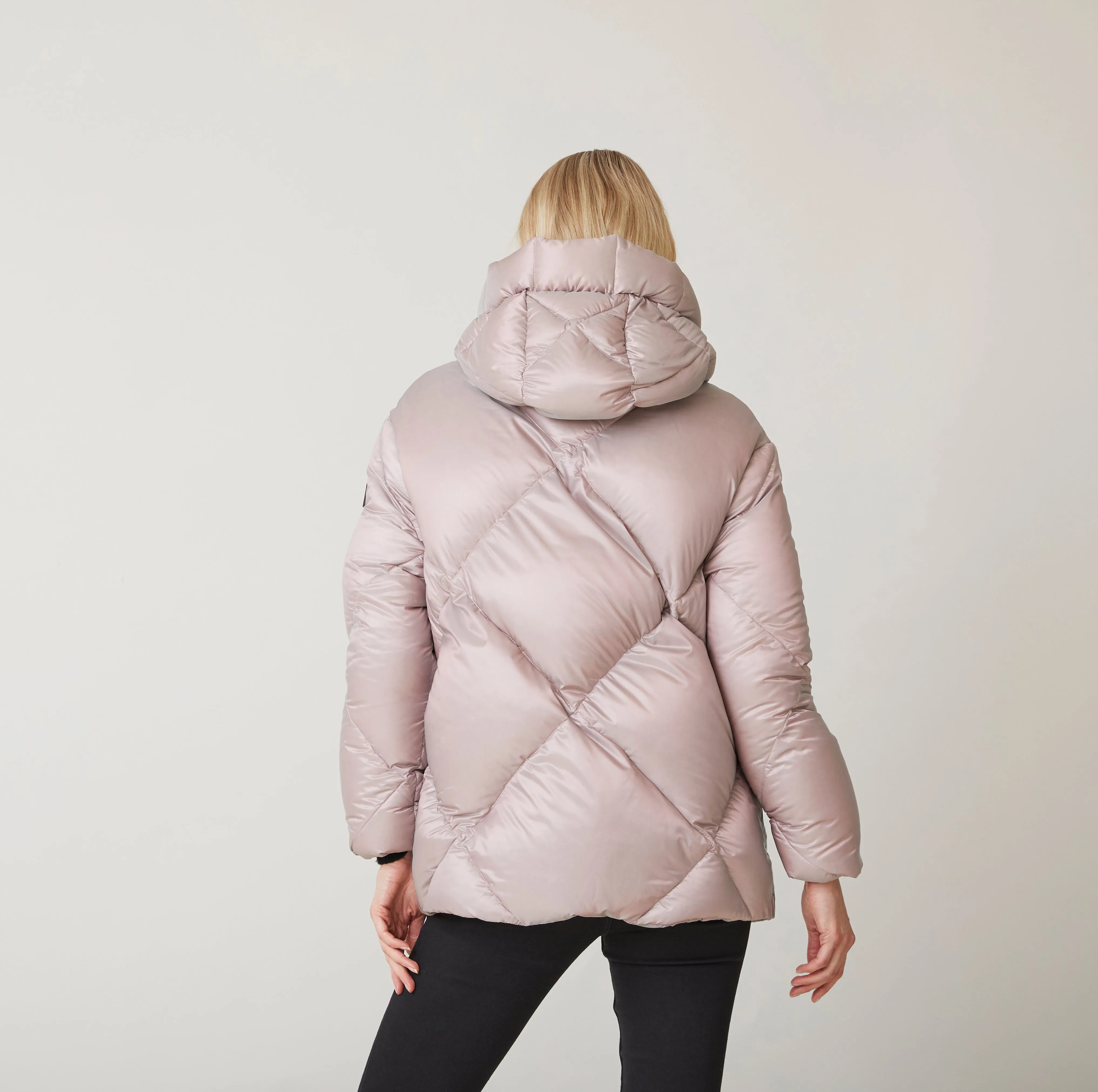 JUNGE - HOODED PUFFY SHORT JACKET