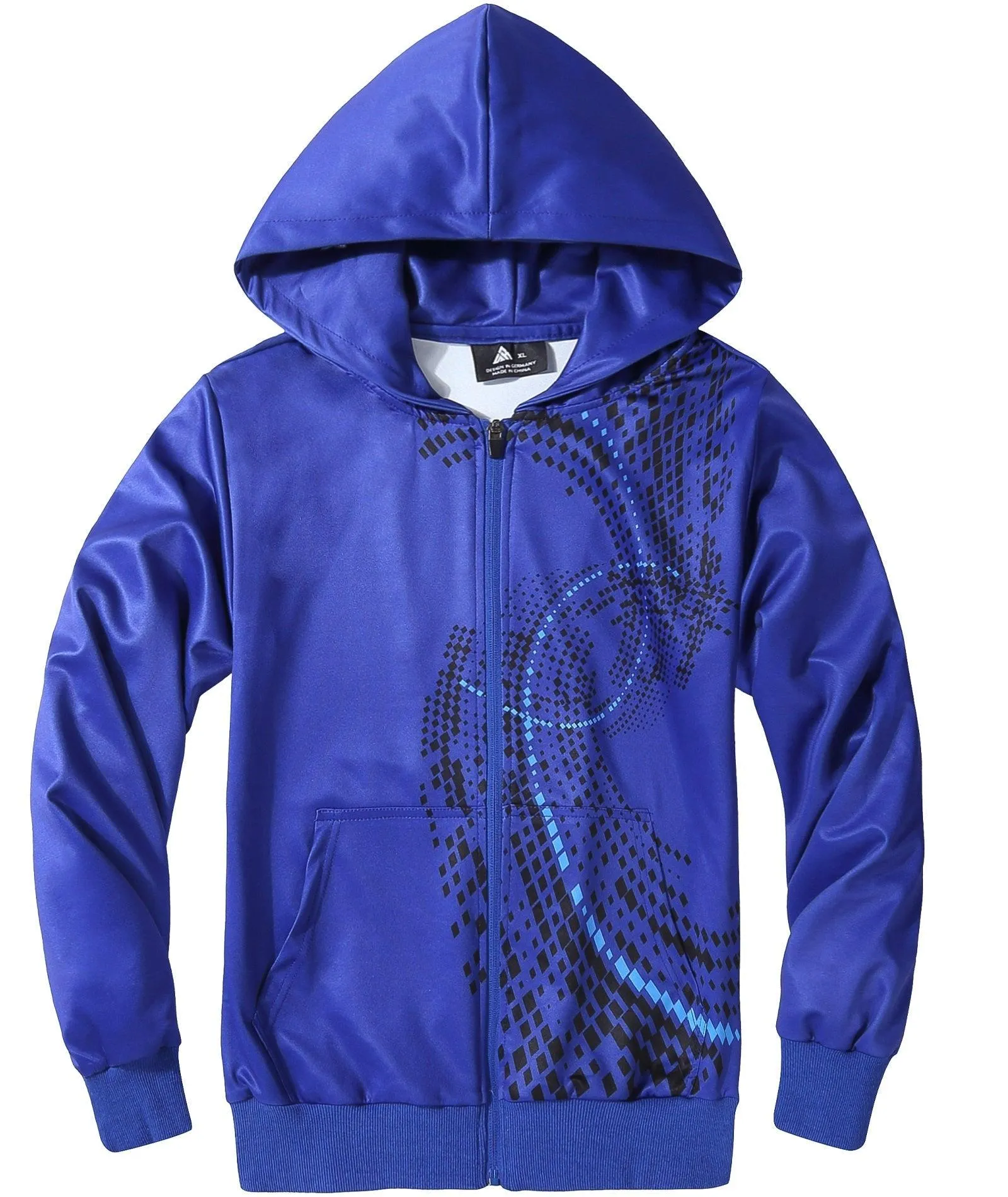 Kid's Sports Printed Winter Fleece Hoodie-ZPK006230