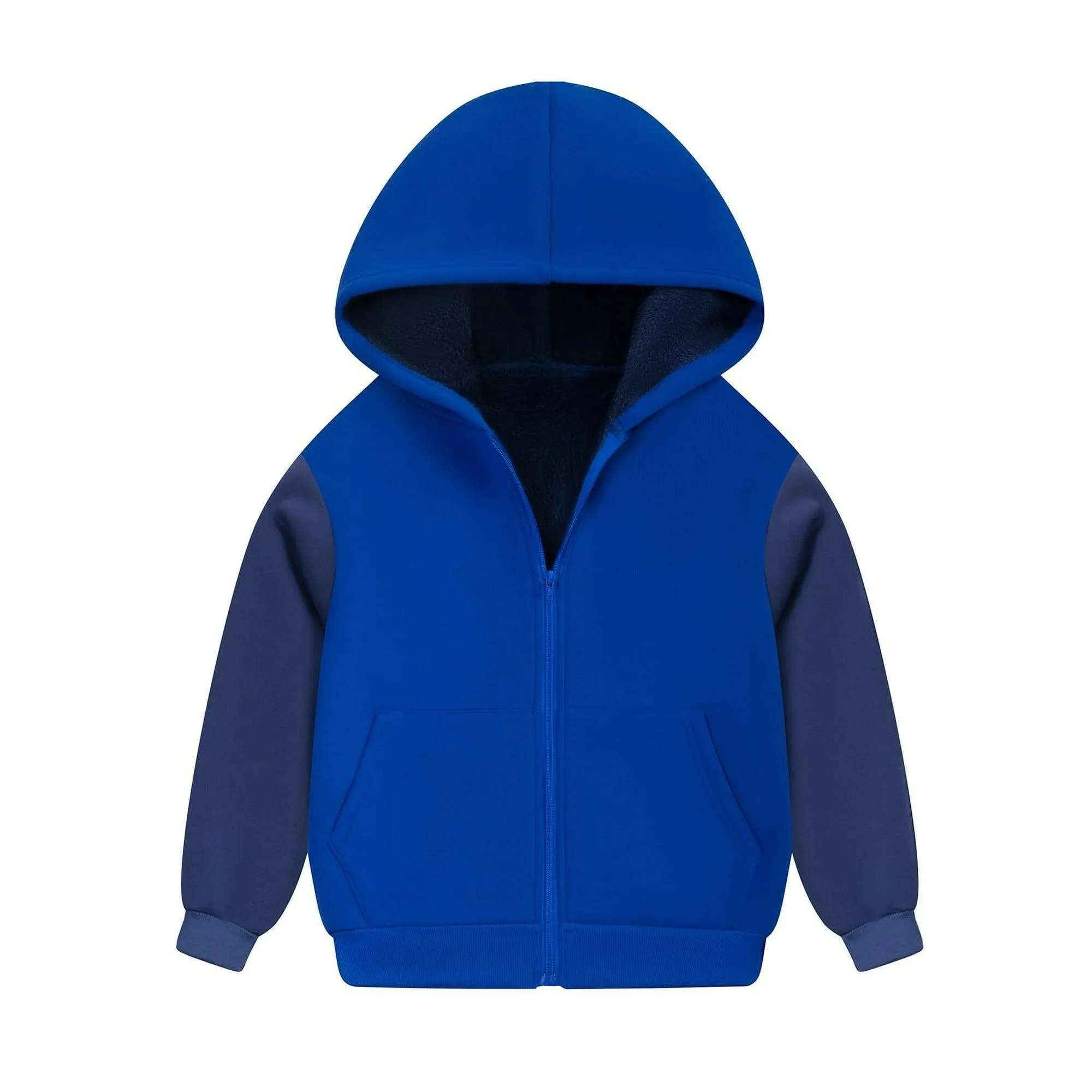 Kid's Winter Fleece Zip-Up Sports Hoodie-ZPK005690