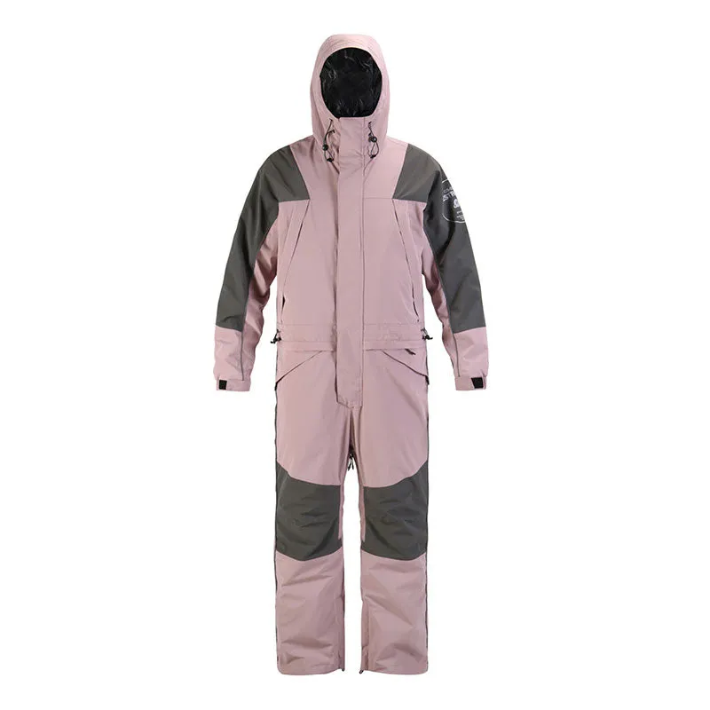 Men's Mountain Destroyer Snowshredding One Piece Ski Suits Winter Snowsuits