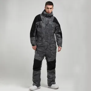 Men's Mountain Destroyer Snowshredding One Piece Ski Suits Winter Snowsuits