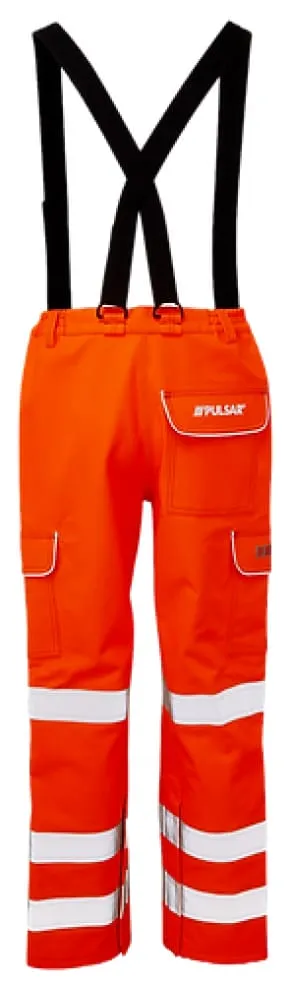 PULSAR Hi Vis Flame Retardant Rail Spec ARC Salopettes Pants -PRARC10