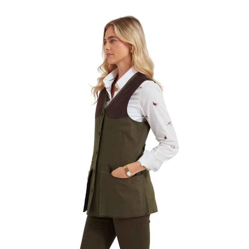 Schoffel Ladies All Season Shooting Vest - Dark Olive