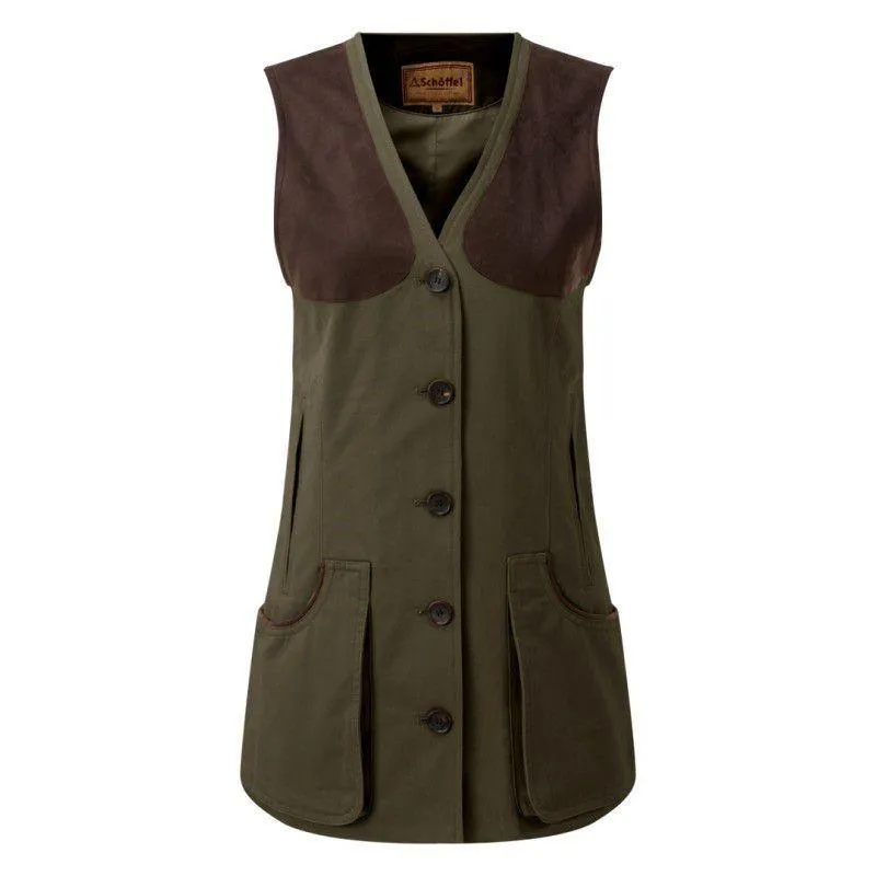 Schoffel Ladies All Season Shooting Vest - Dark Olive