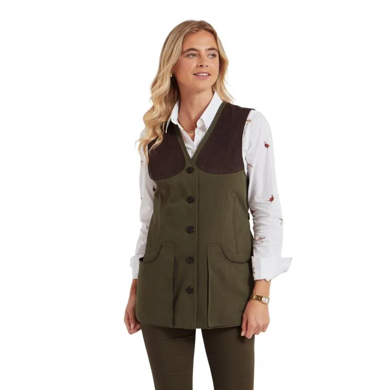 Schoffel Ladies All Season Shooting Vest - Dark Olive