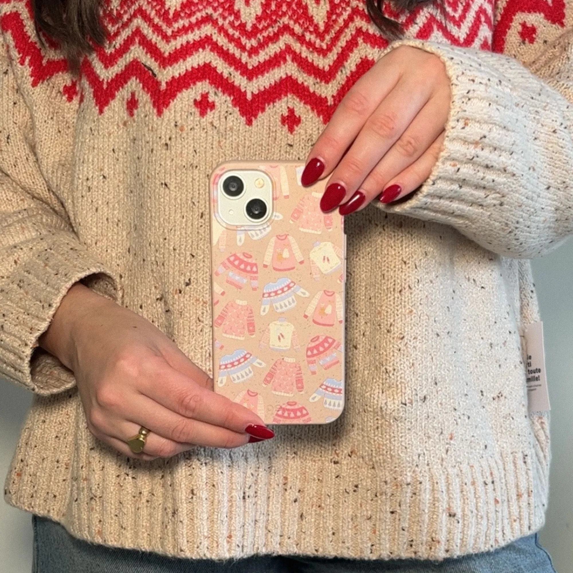 Seashell Sweater Weather iPhone 15 Case