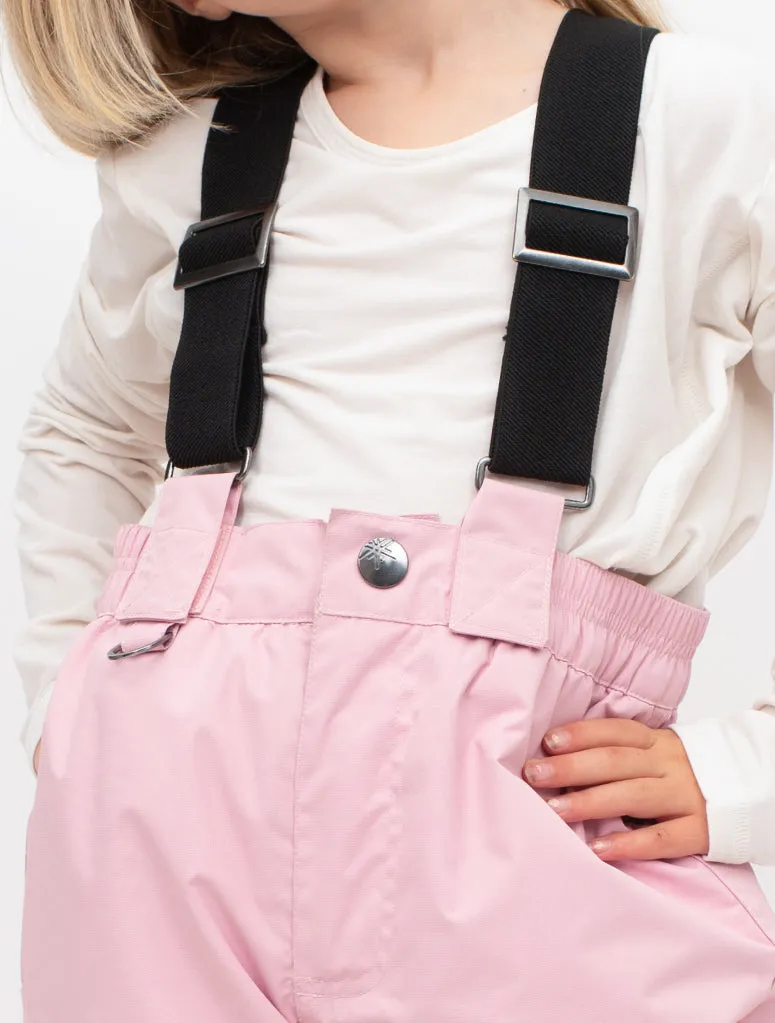 Snowrider Convertible Ski Overalls - Ballet Pink