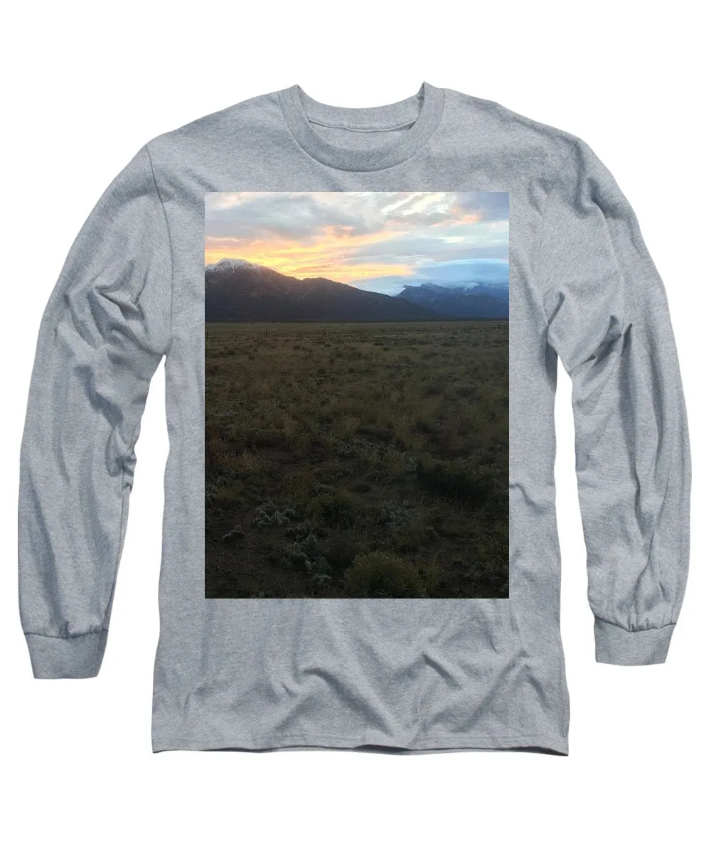 Snowy Morning Mists Crestone - Long Sleeve T-Shirt