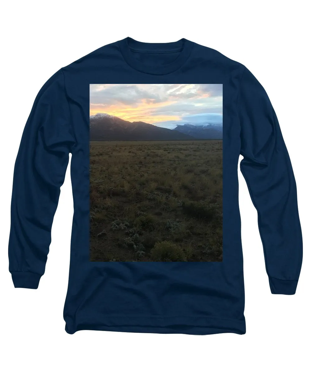 Snowy Morning Mists Crestone - Long Sleeve T-Shirt