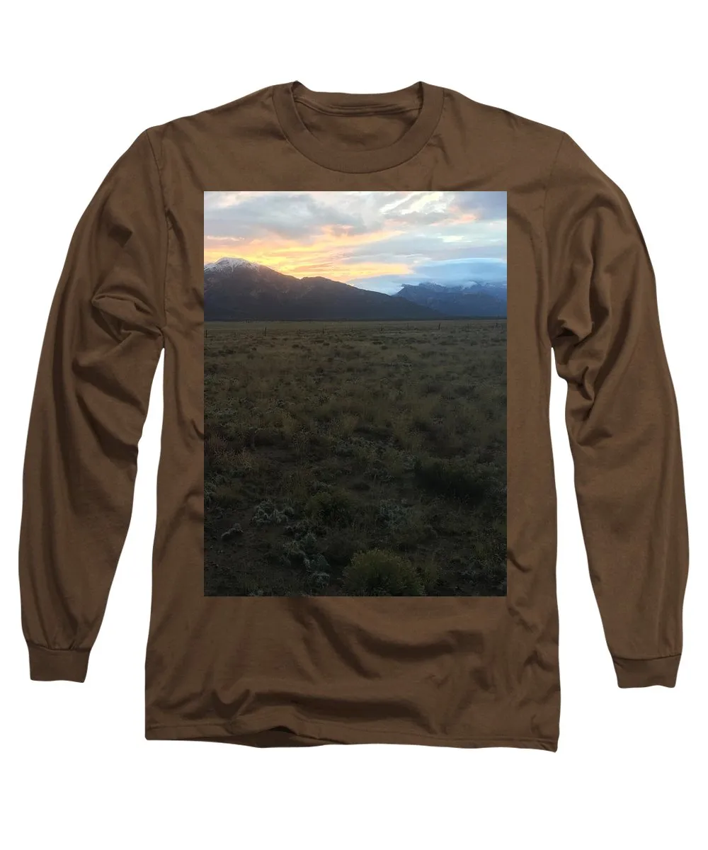 Snowy Morning Mists Crestone - Long Sleeve T-Shirt