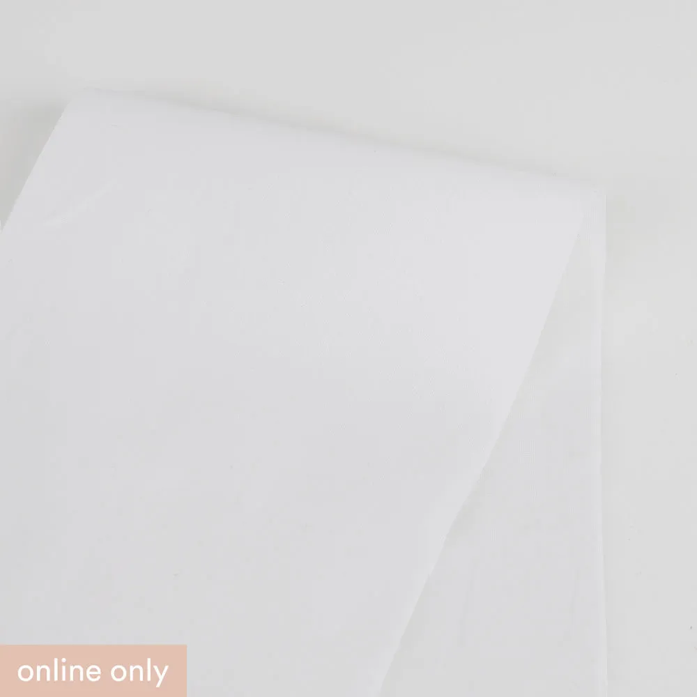 Soft Cotton Shirting - White