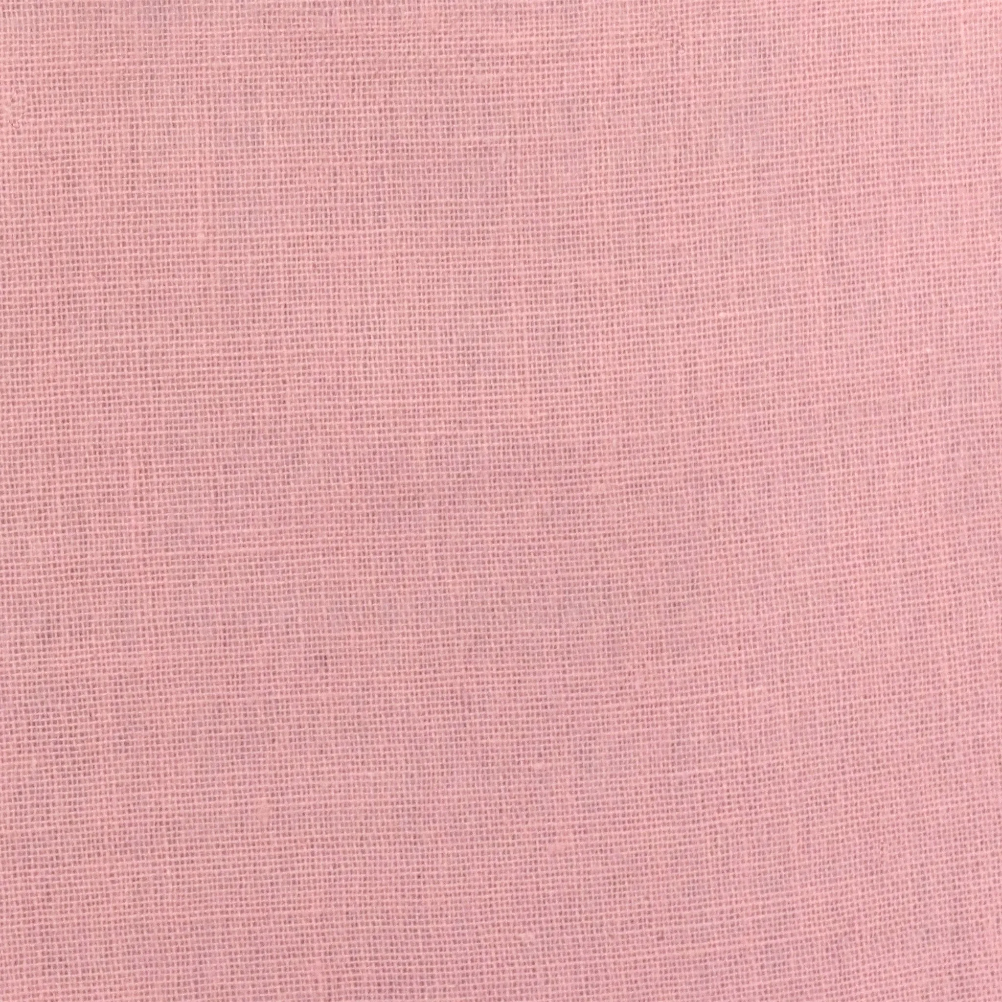 Soft Pink Solid Cotton Gauze Woven Fabric