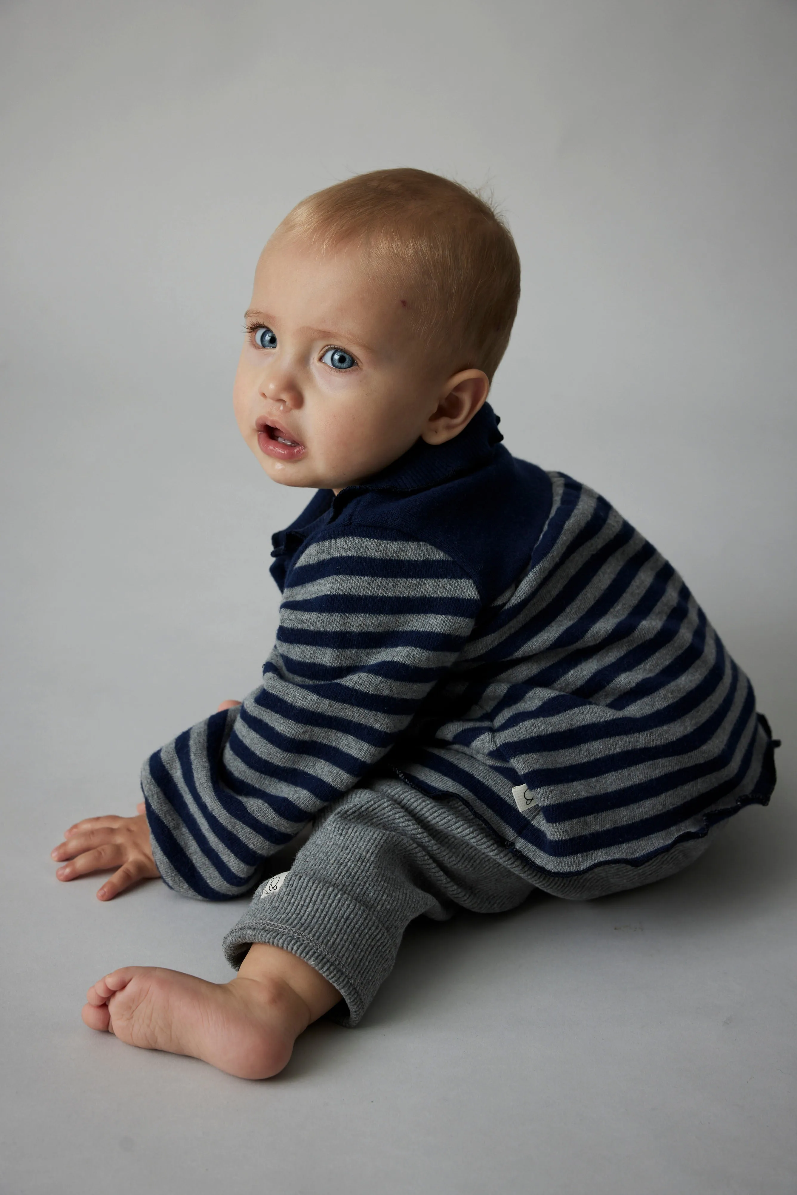 SOFT STRIPED BABY CARDIGAN