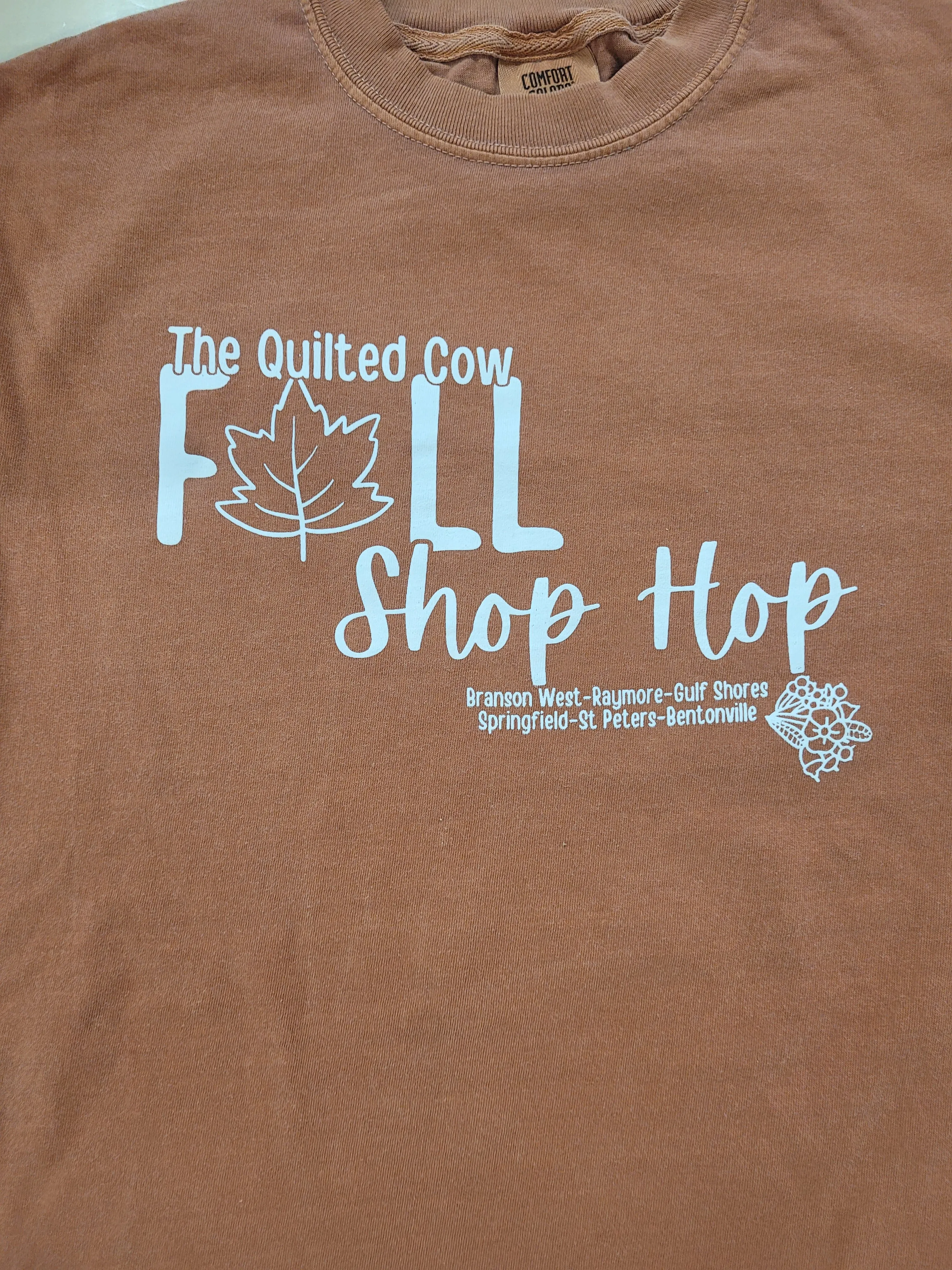 The Quilted Cow 2024 Fall Shop Hop Shirt