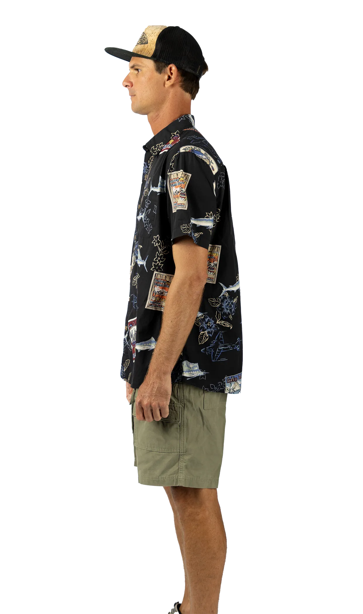 The Weekender Series Short Sleeve Button Up Shirt - Happy Hour