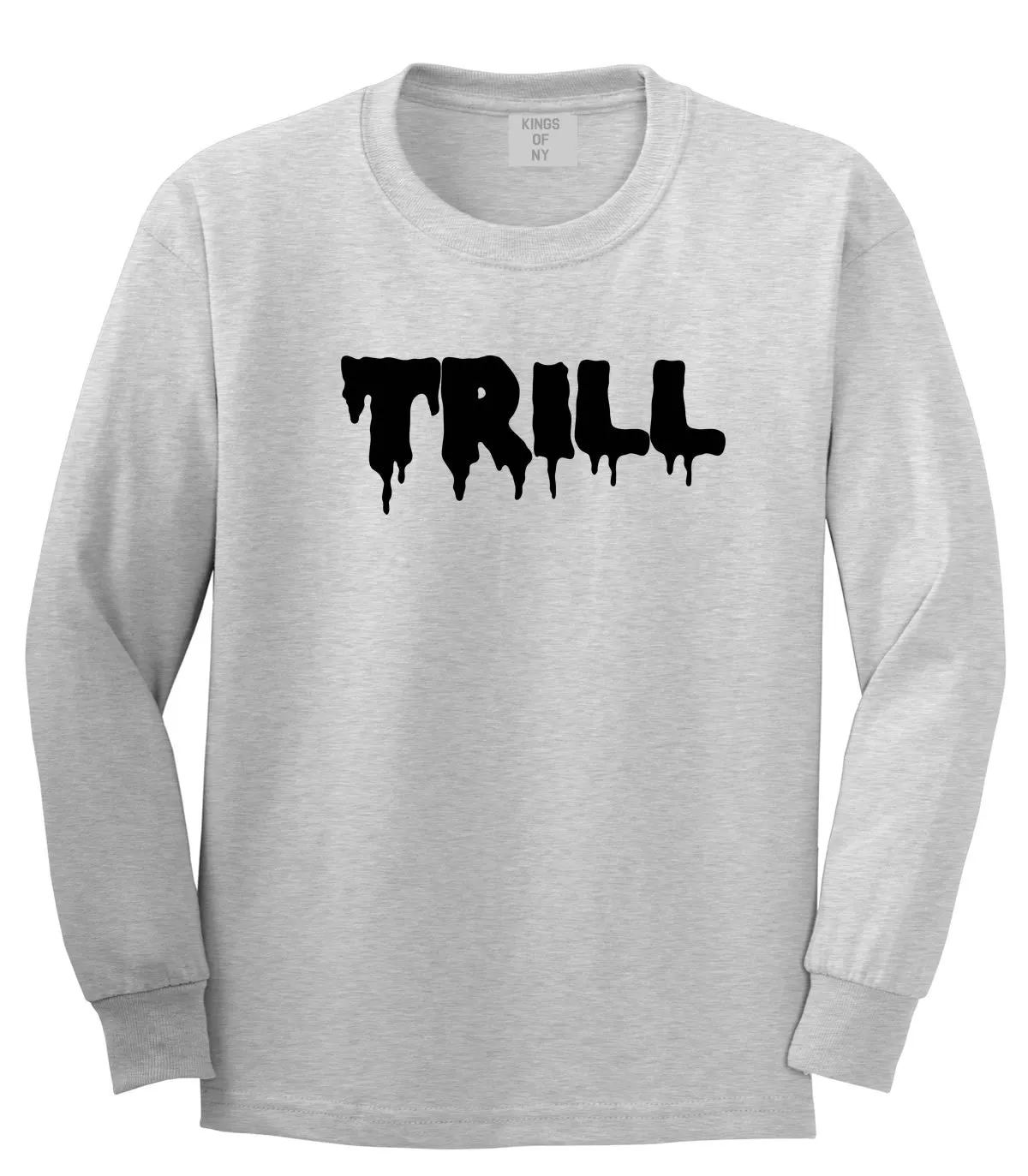 Trill Blood Drip Font Long Sleeve T-Shirt