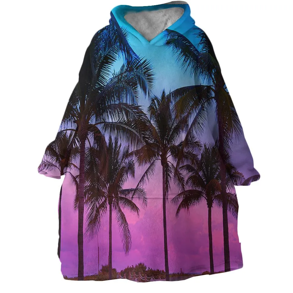 Tropical Skies Wearable Blanket Hoodie