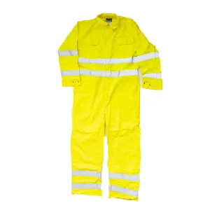 Used Standard Hi-Visibility Flame Resistant Work Coverall Yellow