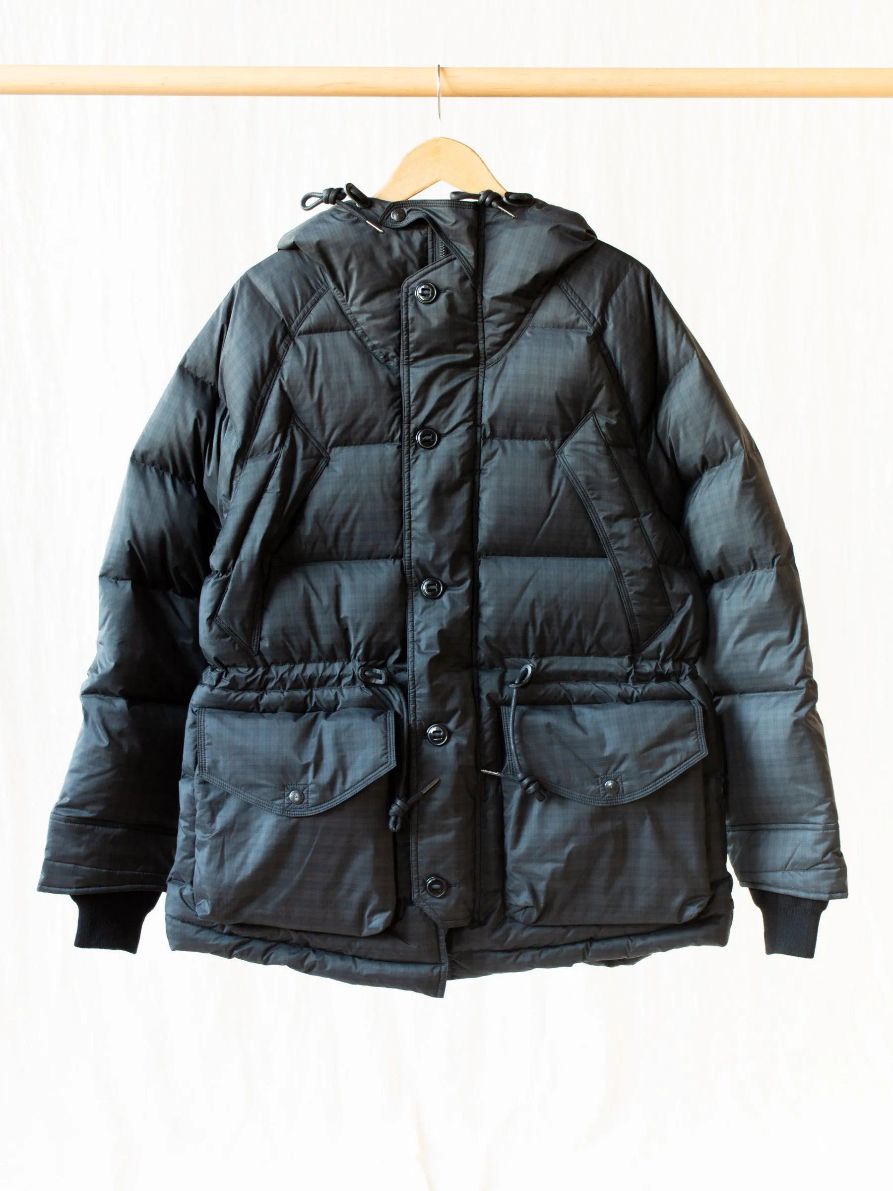 Utility Shield Parka - Black/Green Check