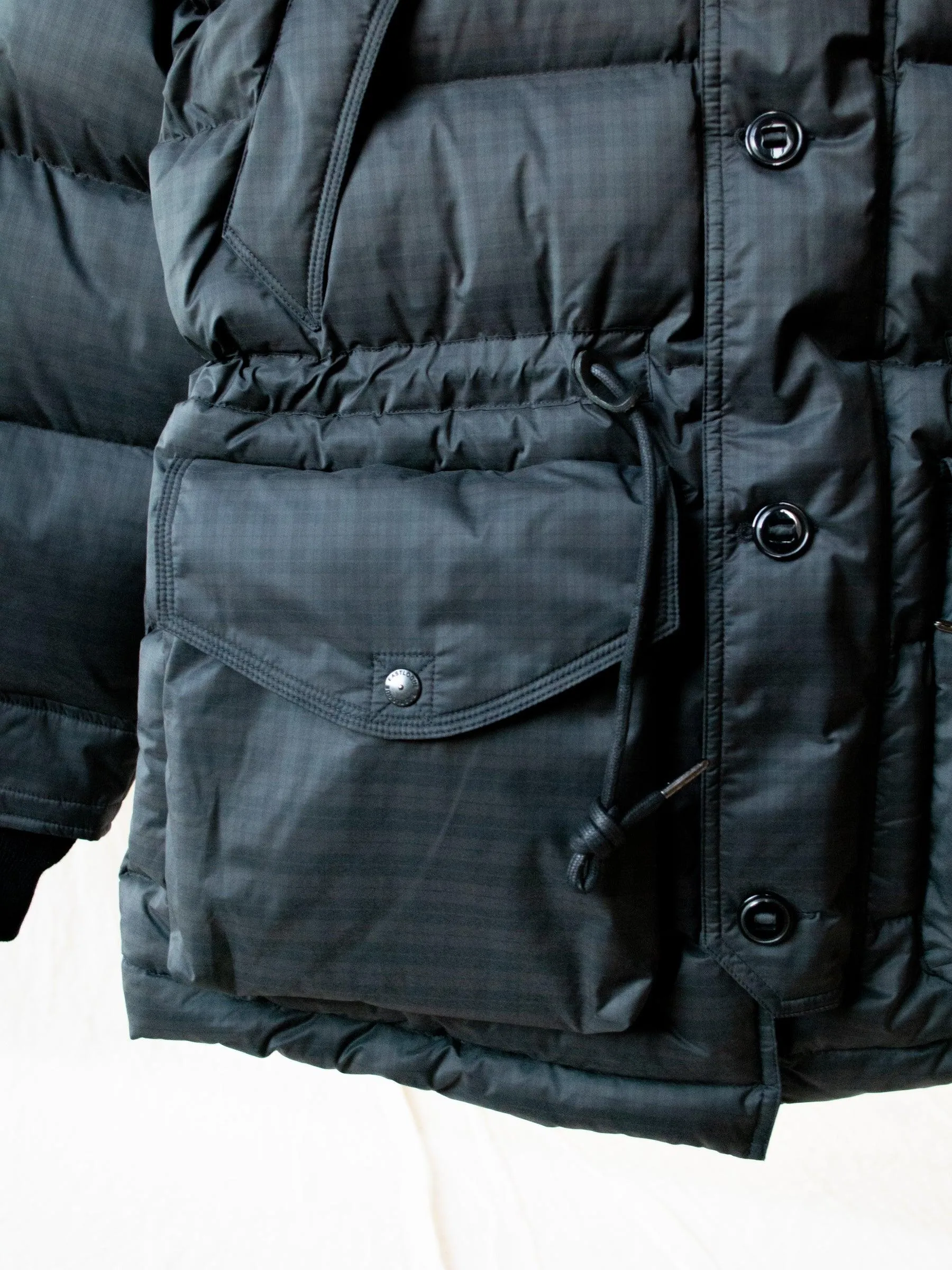 Utility Shield Parka - Black/Green Check