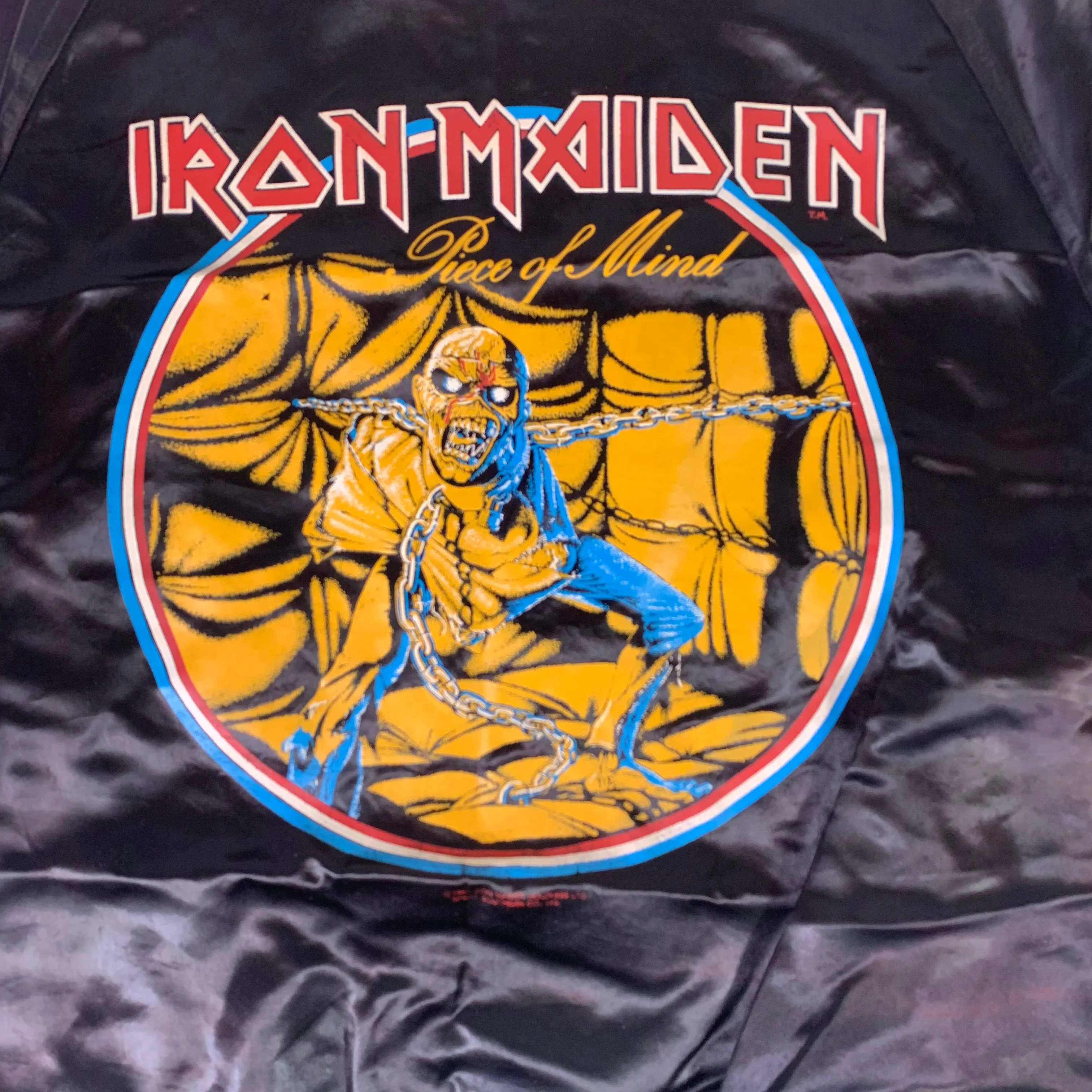 Vintage Iron Maiden "Piece Of Mind" Satin Jacket