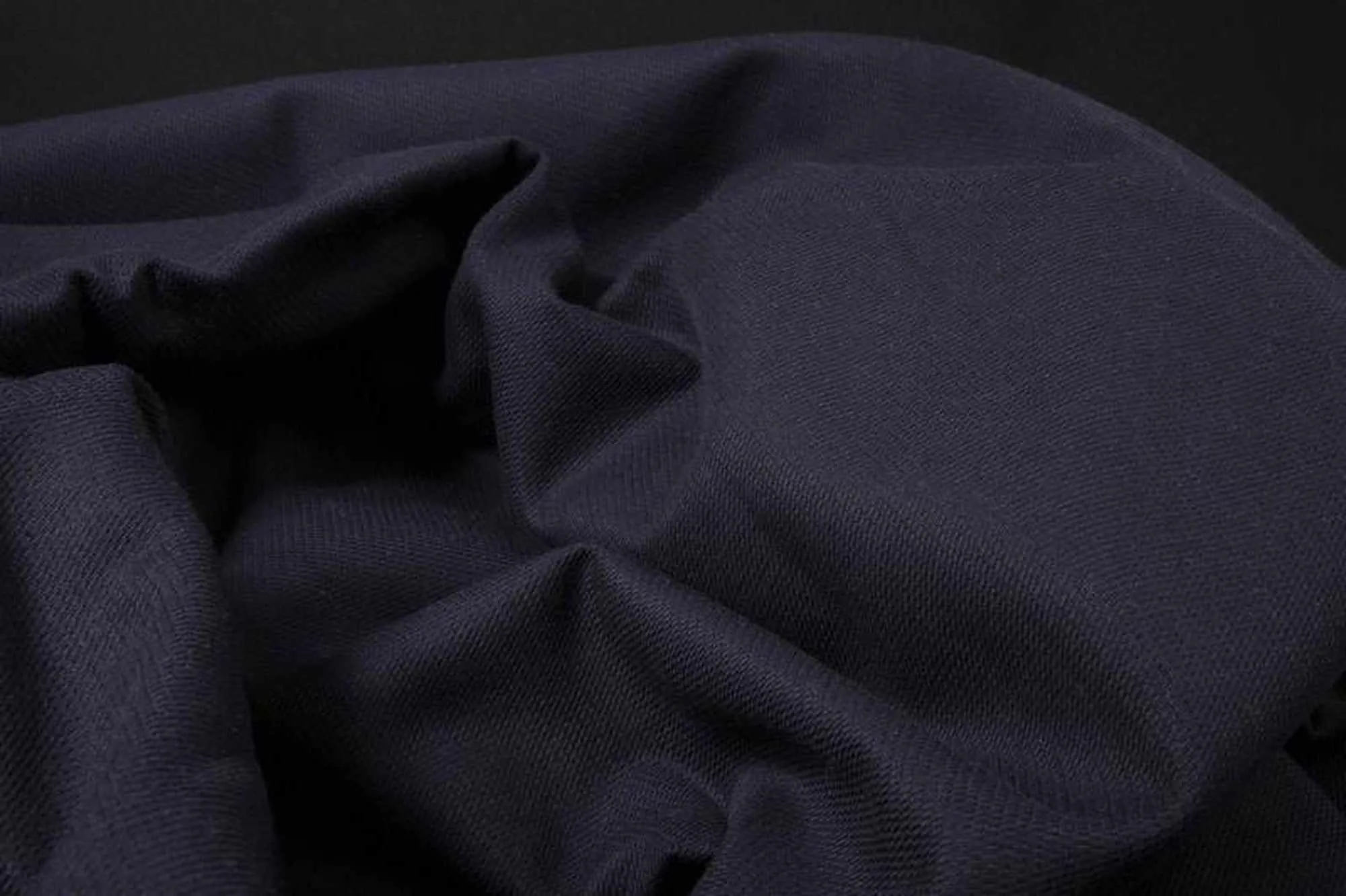 Waterproof Birdseye Cotton for Jackets - Navy